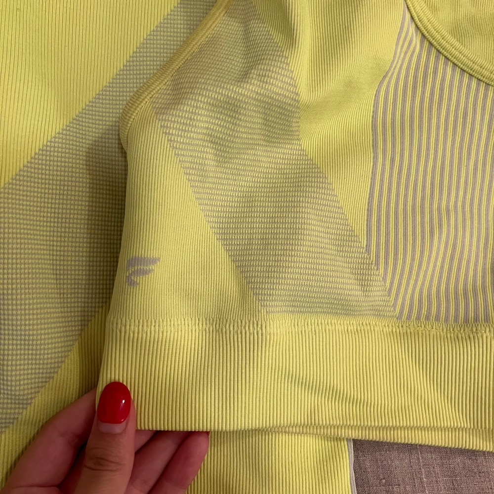 Fabletics Light Yellow Workout Set - image 2